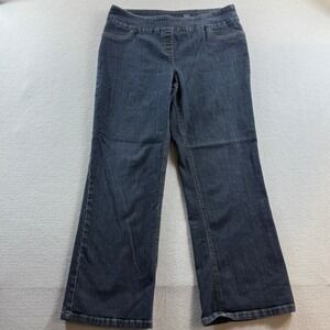 Westbound Jeans Womens 14 Blue Pull On Stretch Straight Leg 36x29